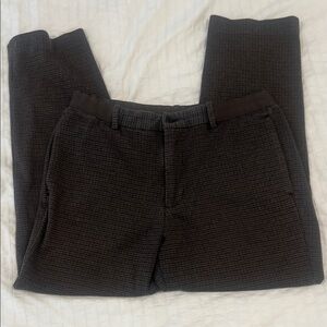 Men's Black Checkered Pants